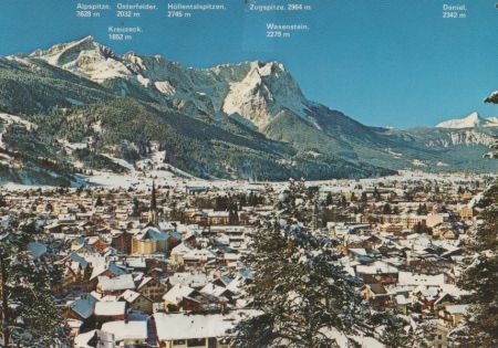 Garmisch-Partenkirchen - gegen Zugspitzgruppe - 1983 Garmisch-Partenkirchen - gegen Zugspitzgruppe - 1983
