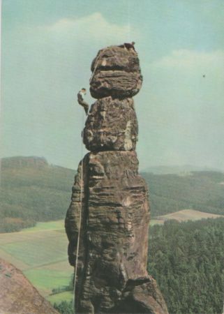 Sächsische Schweiz - Barbarine mit Pfaffenstein - 1967 Sächsische Schweiz - Barbarine mit Pfaffenstein - 1967