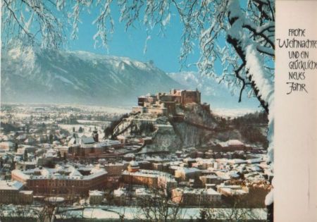 Österreich - Salzburg - Blick auf Festung - 1978 Österreich - Salzburg - Blick auf Festung - 1978