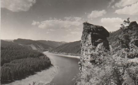 Stausee Hohenwartesperre bei Ziegenrück - 1971 Stausee Hohenwartesperre bei Ziegenrück - 1971