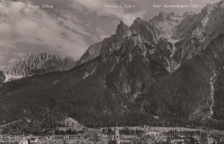 Mittenwald gegen Karwendel - 1978 Mittenwald gegen Karwendel - 1978