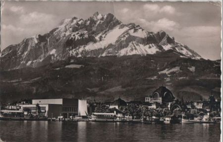 Schweiz - Luzern - mit dem Pilatus - ca. 1960 Schweiz - Luzern - mit dem Pilatus - ca. 1960