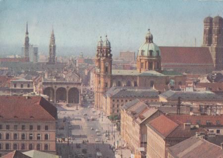 München - Ludwigstr. und Zentrum - ca. 1955 München - Ludwigstr. und Zentrum - ca. 1955