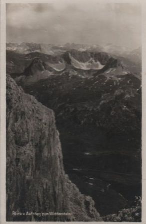 Österreich - Widderstein - Blick vom Aufstieg - ca. 1940 Österreich - Widderstein - Blick vom Aufstieg - ca. 1940