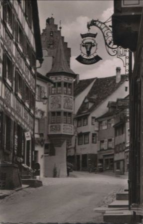 Meersburg - Malerischer Winkel beim Bären - 1961 Meersburg - Malerischer Winkel beim Bären - 1961