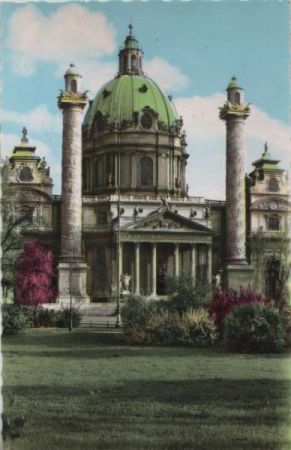 Österreich - Wien - Karlskirche - ca. 1955 Österreich - Wien - Karlskirche - ca. 1955