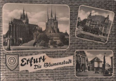 Erfurt - 3 Teilbilder - 1964 Erfurt - 3 Teilbilder - 1964