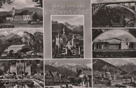 Alpen - Alpenfahrt, u.a. Oberammergau - ca. 1960 Alpen - Alpenfahrt, u.a. Oberammergau - ca. 1960
