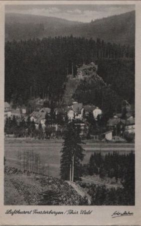 Finsterbergen - Blick vom Hainfelsen - 1951 Finsterbergen - Blick vom Hainfelsen - 1951