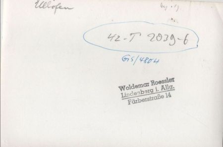 Ellhofen (Württemberg) - keine Ak, sondern Foto Ellhofen (Württemberg) - keine Ak, sondern Foto