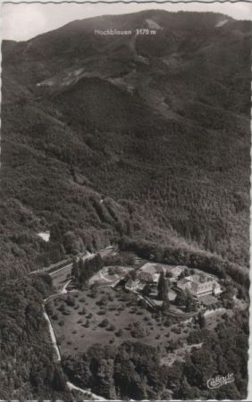 Schliengen, Schloss Bürgeln - mit dem Hochblauen - 1961 Schliengen, Schloss Bürgeln - mit dem Hochblauen - 1961