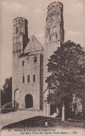 Frankreich - Jumieges - Ruines de Abbaye - ca. 1935 Frankreich - Jumieges - Ruines de Abbaye - ca. 1935