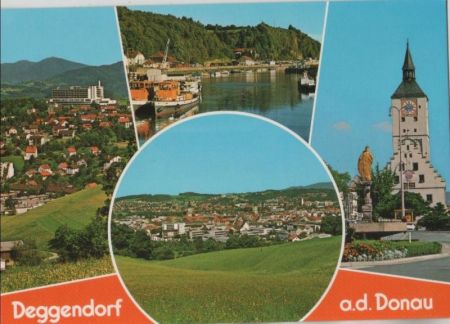 Deggendorf - mit 4 Bildern - ca. 1980 Deggendorf - mit 4 Bildern - ca. 1980