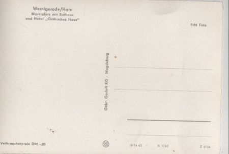 Wernigerode - Marktplatz mit Rathaus