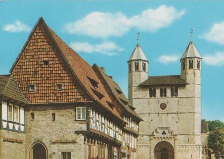 Bad Gandersheim - Markt mit Dom - 1979 Bad Gandersheim - Markt mit Dom - 1979