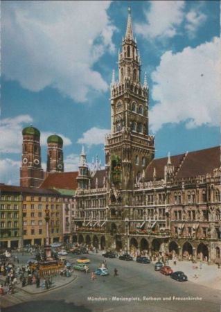 München - Rathaus mit Frauenkirche - ca. 1975 München - Rathaus mit Frauenkirche - ca. 1975