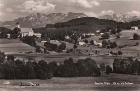 Seeg - mit Badesee - ca. 1955 Seeg - mit Badesee - ca. 1955