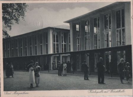 Bad Mergentheim - Karlsquelle mit Wandelhalle - 1935 Bad Mergentheim - Karlsquelle mit Wandelhalle - 1935