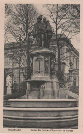 Belgien - Brüssel - Bruxelles - Statue des Comtes de Egmont - ca. 1940 Belgien - Brüssel - Bruxelles - Statue des Comtes de Egmont - ca. 1940