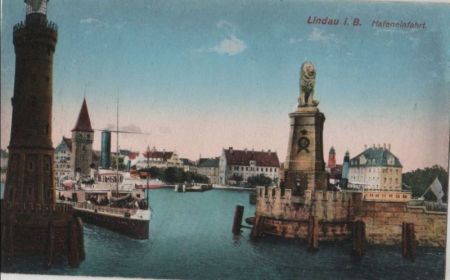 Lindau - Hafeneinfahrt - ca. 1920 Lindau - Hafeneinfahrt - ca. 1920