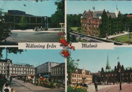 Schweden - Malmö - mit 4 Bildern - 1977 Schweden - Malmö - mit 4 Bildern - 1977