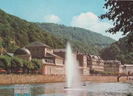 Bad Ems - Fontäne auf der Lahn - 1970 Bad Ems - Fontäne auf der Lahn - 1970