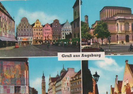 Augsburg u.a. Maximilianstraße - ca. 1975 Augsburg u.a. Maximilianstraße - ca. 1975