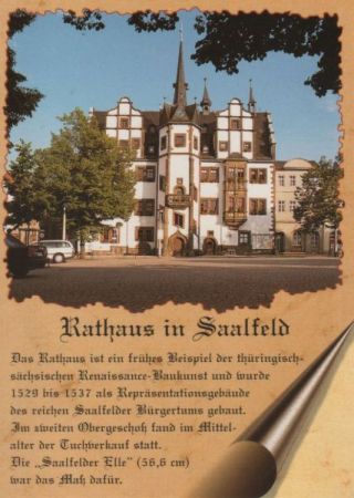 Saalfeld - Rathaus - ca. 1995 Saalfeld - Rathaus - ca. 1995