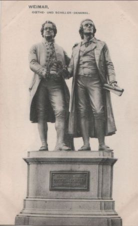 Weimar - Goethe- und Schiller-Denkmal - 1911 Weimar - Goethe- und Schiller-Denkmal - 1911