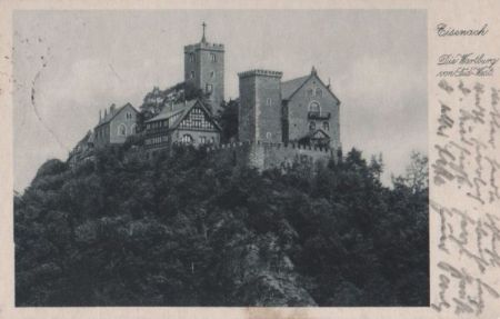 Eisenach - Wartburg von Süd-West - 1933 Eisenach - Wartburg von Süd-West - 1933