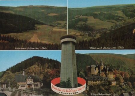 Ludwigsstadt - Aussichtsturm Thüringer Warte - ca. 1980 Ludwigsstadt - Aussichtsturm Thüringer Warte - ca. 1980
