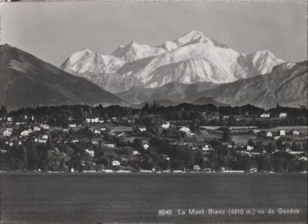 Schweiz - Genf / Genève - mit Mont Blanc - ca. 1965 Schweiz - Genf / Genève - mit Mont Blanc - ca. 1965