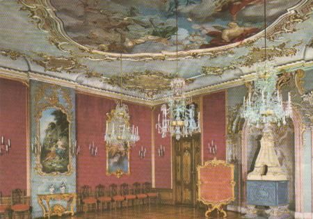 Rudolstadt - Staatliche Museen Heidecksburg - Roter Saal - 1985 Rudolstadt - Staatliche Museen Heidecksburg - Roter Saal - 1985