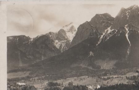 Grainau mit Wetterstein - 1929 Grainau mit Wetterstein - 1929