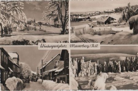 Masserberg - mit 4 Bildern - 1959 Masserberg - mit 4 Bildern - 1959