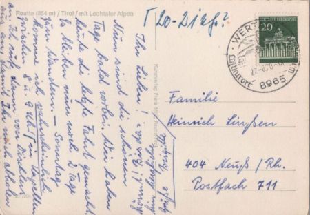 Reutte - Österreich - von oben