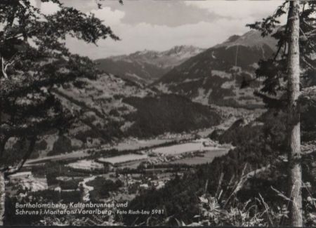 Österreich - Schruns - mit Bartholomäberg - 1966 Österreich - Schruns - mit Bartholomäberg - 1966