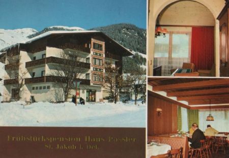 Österreich - St. Jakob - Frühstückspension Haus Passler - 1975 Österreich - St. Jakob - Frühstückspension Haus Passler - 1975