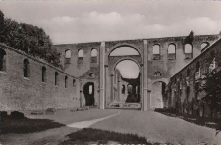 Bad Hersfeld - Stiftsruine, Inneres - ca. 1955 Bad Hersfeld - Stiftsruine, Inneres - ca. 1955