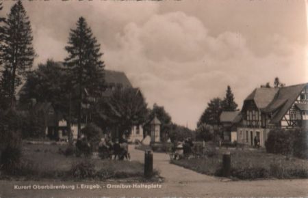 Altenberg-Oberbärenburg - Omnibus-Halteplatz - 1966 Altenberg-Oberbärenburg - Omnibus-Halteplatz - 1966
