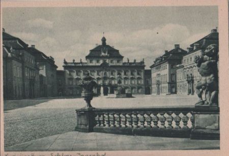 Ludwigsburg - Innenhof vom Schloß - ca. 1950 Ludwigsburg - Innenhof vom Schloß - ca. 1950