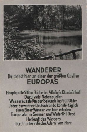 Rhumspringe - Südharz - ca. 1955 Rhumspringe - Südharz - ca. 1955