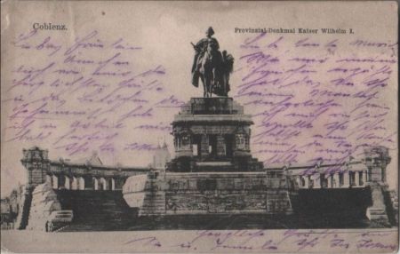 Coblenz - Koblenz - Provinzial-Denkmal - ca. 1930 Coblenz - Koblenz - Provinzial-Denkmal - ca. 1930