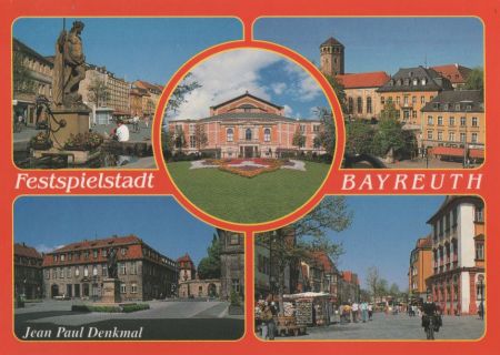 Bayreuth - u.a. Jean Paul Denkmal - ca. 1995 Bayreuth - u.a. Jean Paul Denkmal - ca. 1995