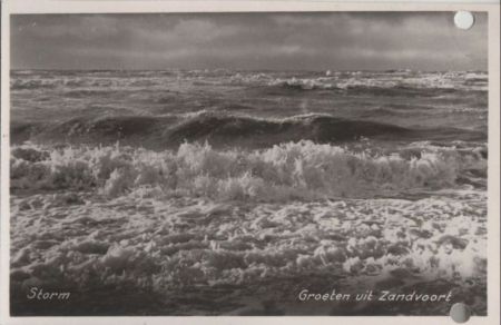 Niederlande - Zandvoort - Storm - ca. 1955 Niederlande - Zandvoort - Storm - ca. 1955