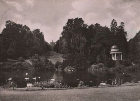 Kassel-Wilhelmshöhe - Rundtempel am Fontäneteich - 1968 Kassel-Wilhelmshöhe - Rundtempel am Fontäneteich - 1968