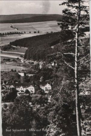 Bad Salzschlirf - Blick auf Hotel Badehof - 1958 Bad Salzschlirf - Blick auf Hotel Badehof - 1958