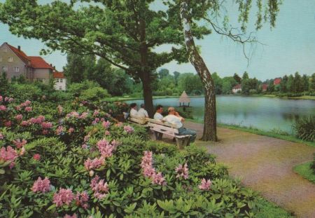 Horn-Bad Meinberg - Staatsbad, Kurparksee - ca. 1975 Horn-Bad Meinberg - Staatsbad, Kurparksee - ca. 1975