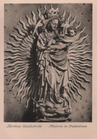 Nürnberg - Sebalduskirche, Madonna im Strahlenkranz - ca. 1955 Nürnberg - Sebalduskirche, Madonna im Strahlenkranz - ca. 1955
