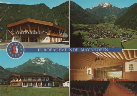 Österreich - Mayrhofen - Europagemeinde - ca. 1985 Österreich - Mayrhofen - Europagemeinde - ca. 1985